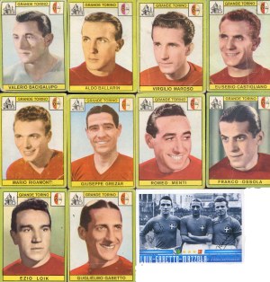 I giocatori del Grande Torino, nelle figurine Panini dell'album Calciatori 1968-69 